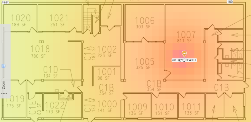 Floor Plan Heat Map